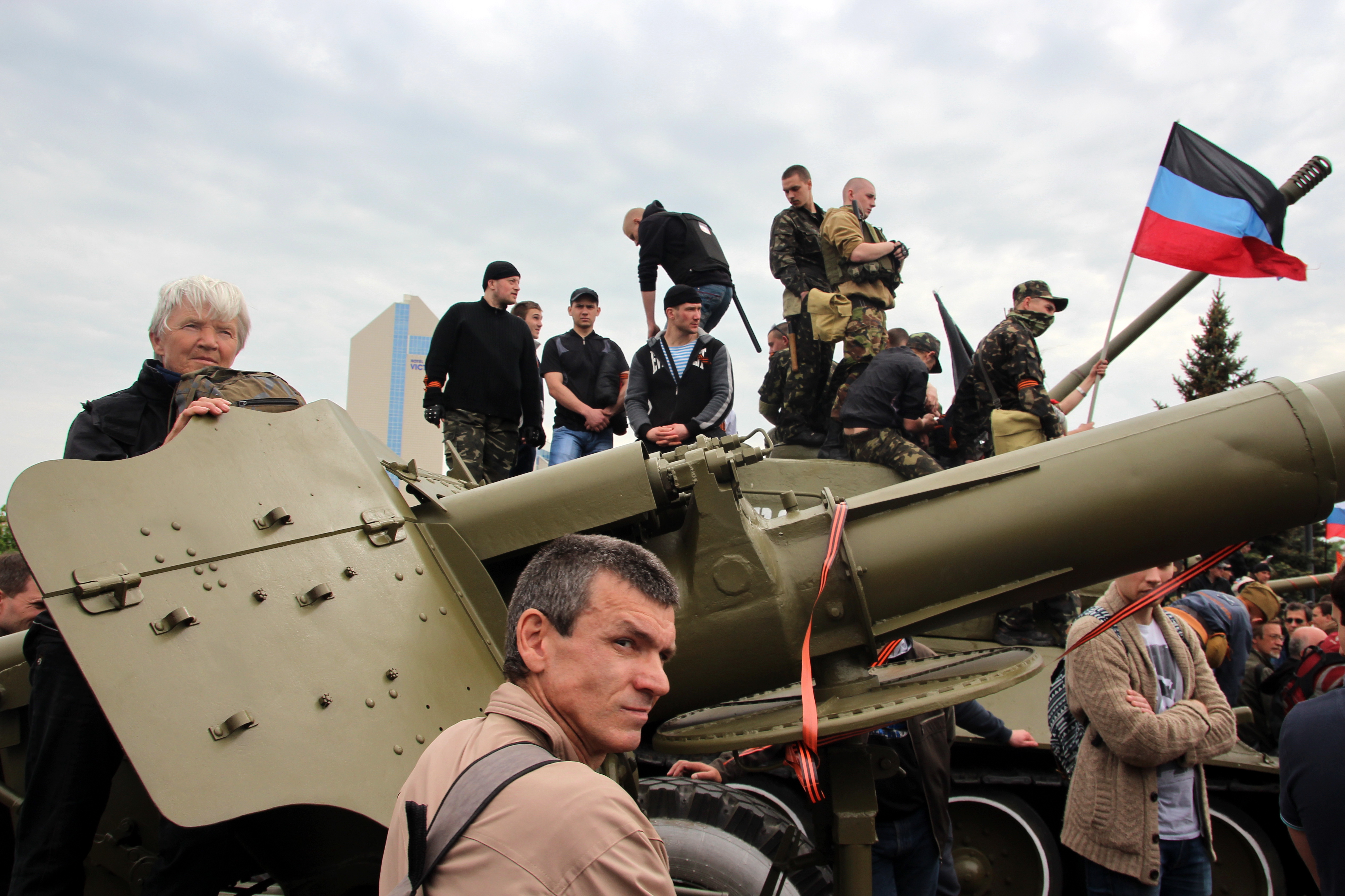 День Победы в Донецке. 9 мая 2014